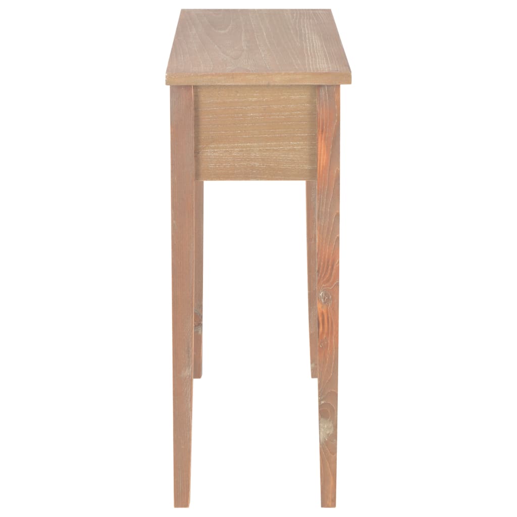 vidaXL Toaletni konzolni stolić smeđi 79 x 30 x 74 cm drveni