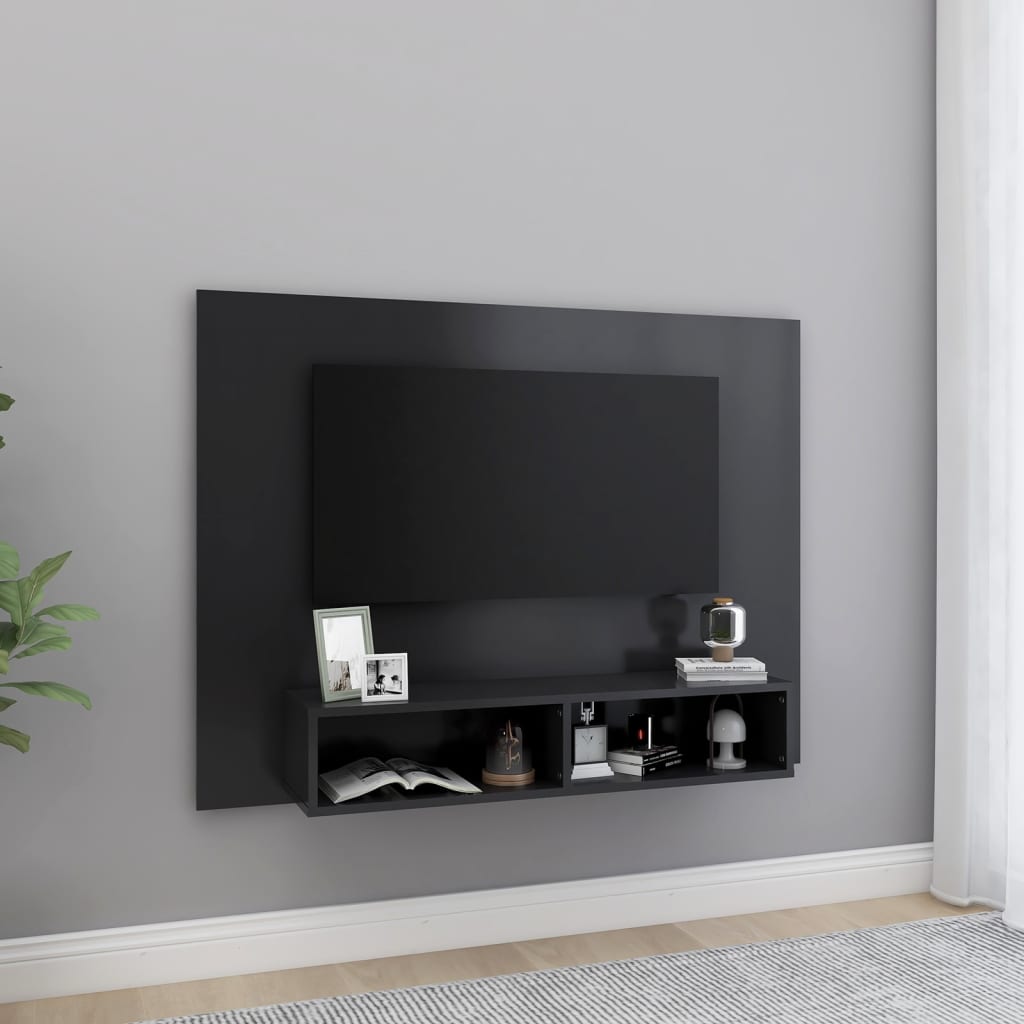 vidaXL Zidni TV ormarić sivi 120 x 23,5 x 90 cm od iverice