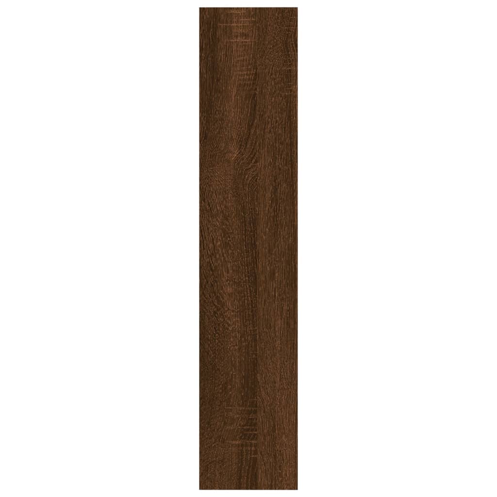vidaXL Zidna polica boja smeđeg hrasta 90x16x78 cm konstruirano drvo