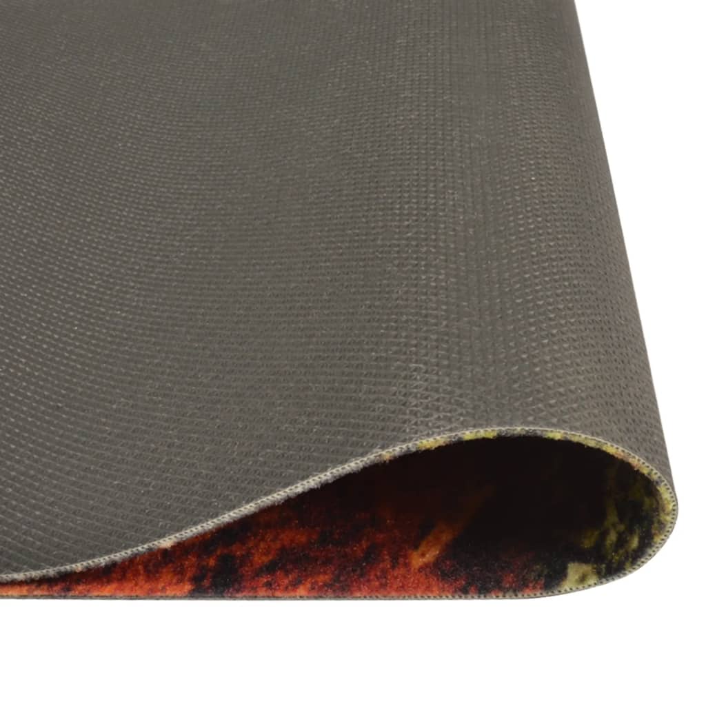 vidaXL Kuhinjski tepih perivi uzorak žlica i začina 45 x 150 cm baršun
