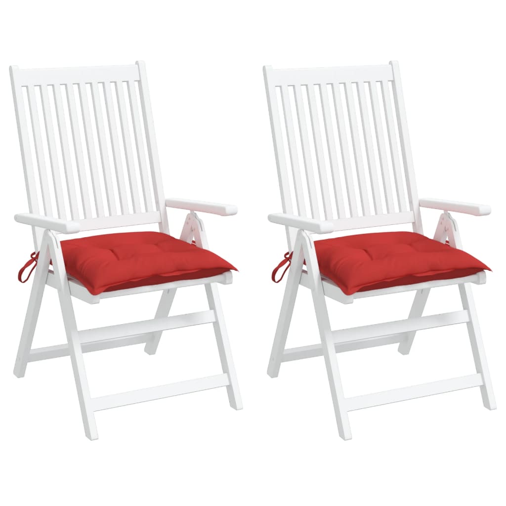 vidaXL Jastuci za stolice 2 kom crveni 50 x 50 x 7 cm tkanina Oxford