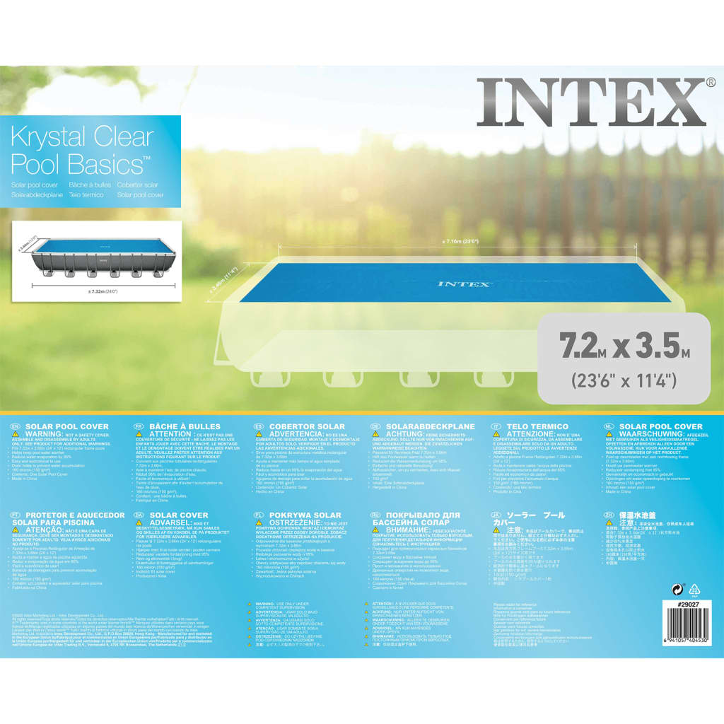 Intex solarna navlaka za bazen pravokutna 732 x 366 cm