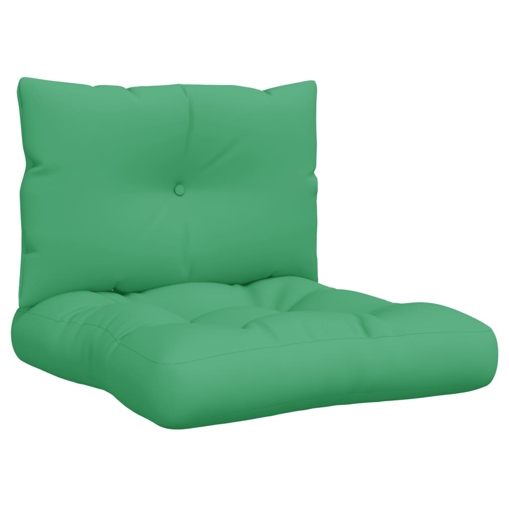 vidaXL Jastuci za palete 2 kom zeleni od tkanine