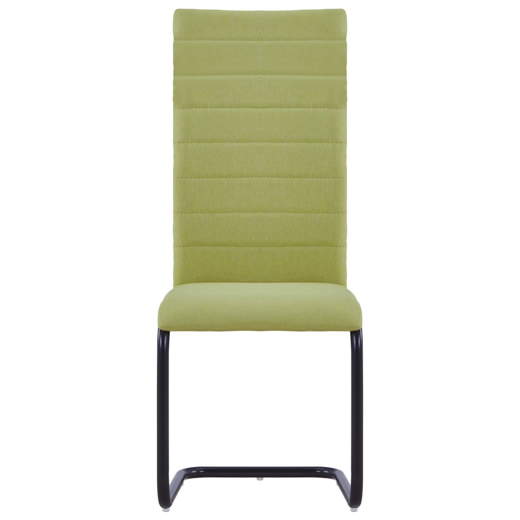 vidaXL Konzolne blagovaonske stolice od tkanine 6 kom zelene