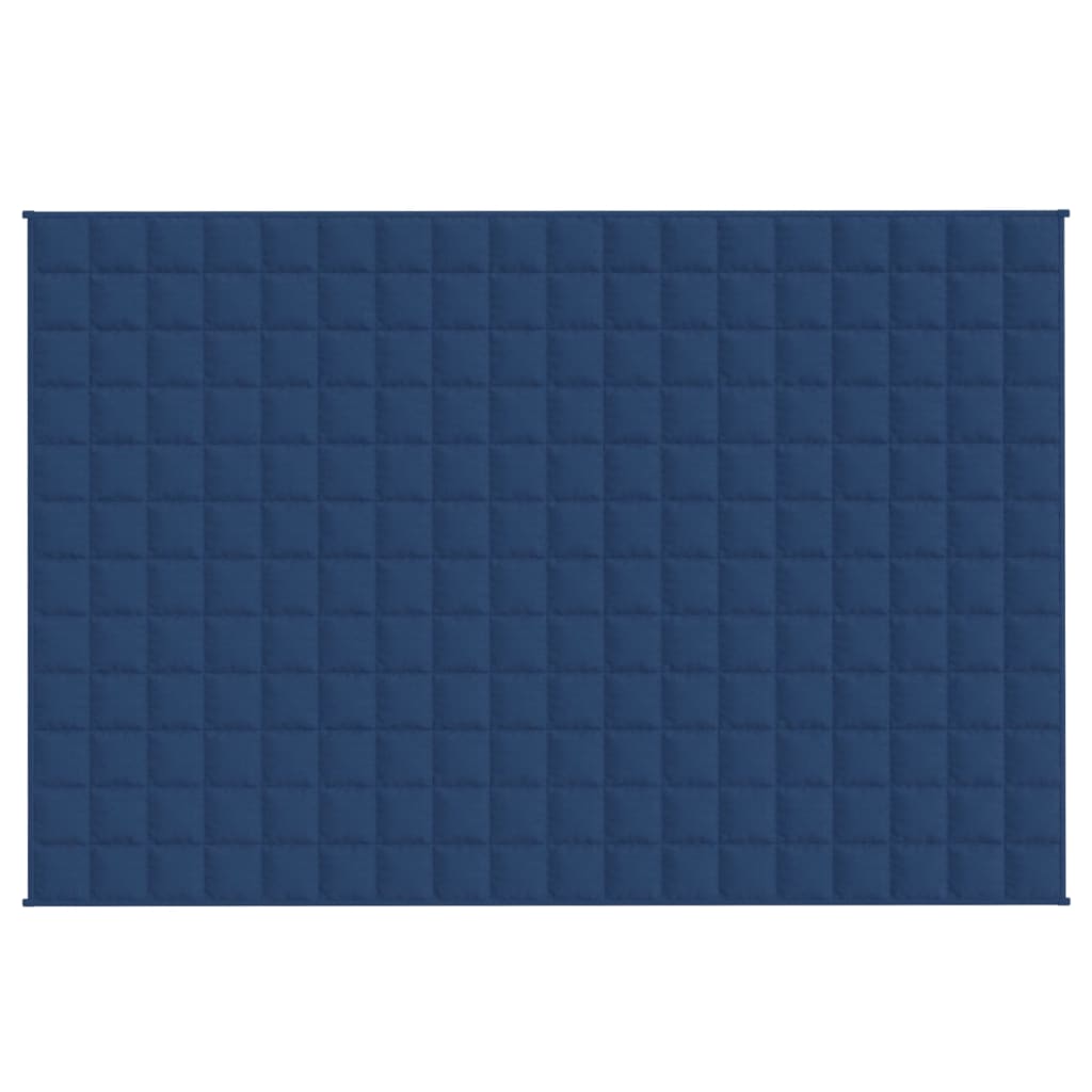 vidaXL Teška deka plava 122x183 cm 9 kg od tkanine