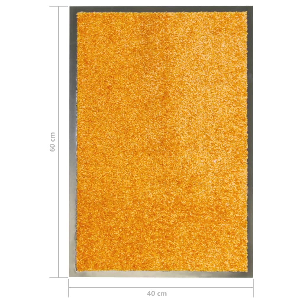 vidaXL Otirač perivi narančasti 40 x 60 cm
