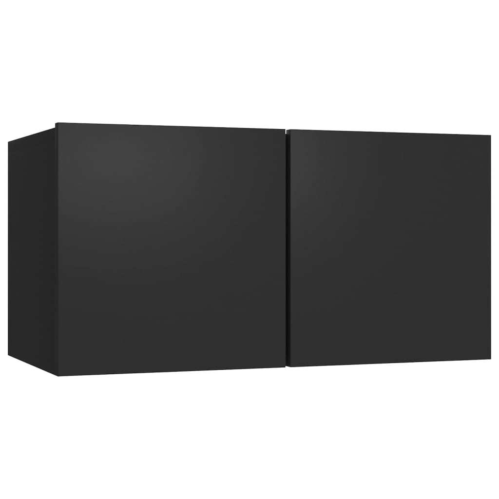 vidaXL 2-dijelni set TV ormarića od iverice crni