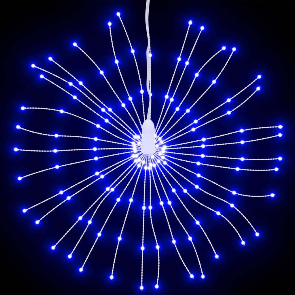 vidaXL Božićno svjetlo zvjezdani prasak 140 LED plavo 17 cm