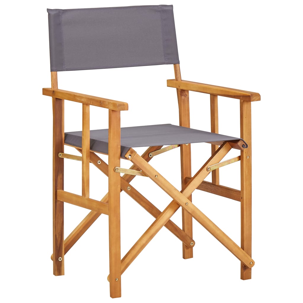vidaXL Redateljske stolice od masivnog bagremovog drva