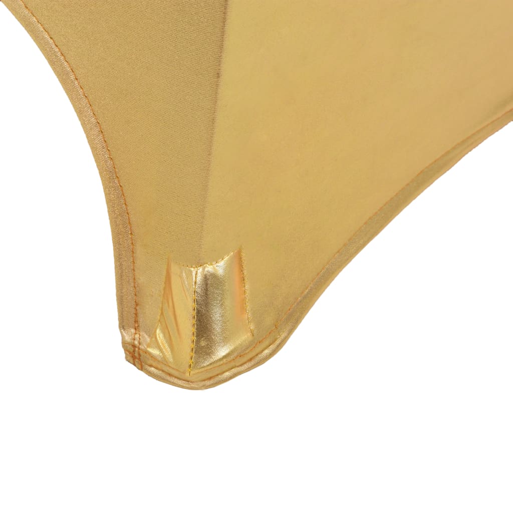 vidaXL Navlake za stol 2 kom rastezljive 60 cm zlatne