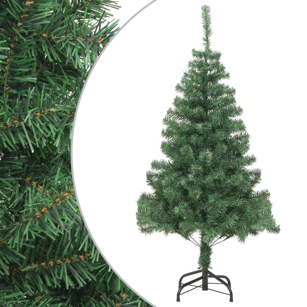 vidaXL Umjetno božićno drvce s čeličnim stalkom 210 cm 910 grana