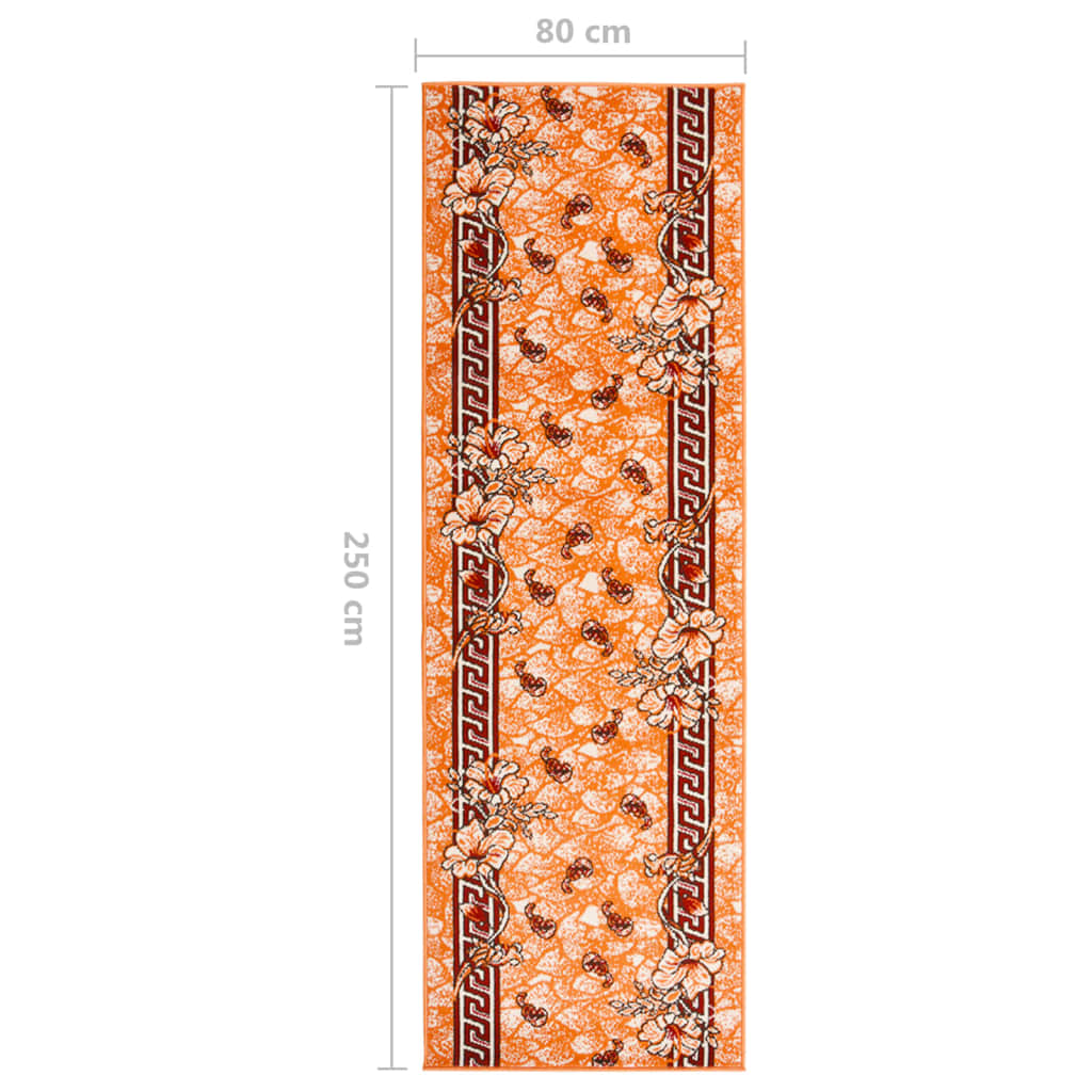 vidaXL Tepih-staza BCF boja cigle 80 x 250 cm