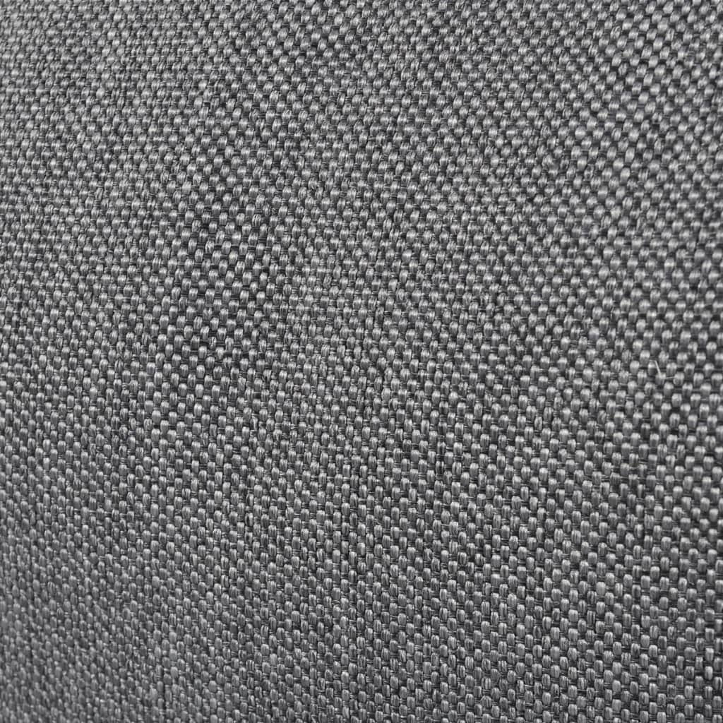vidaXL Sklopivi ležaj od tkanine sivi