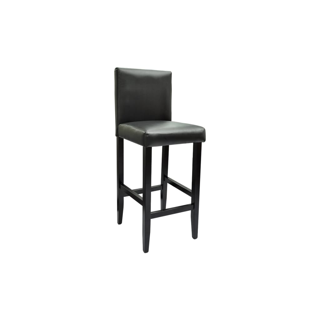 vidaXL Barske stolice od umjetne kože 4 kom crne