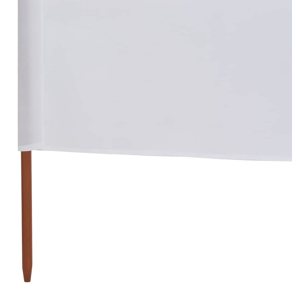 vidaXL Vjetrobran s 5 panela od tkanine 600 x 120 cm pješčano bijeli