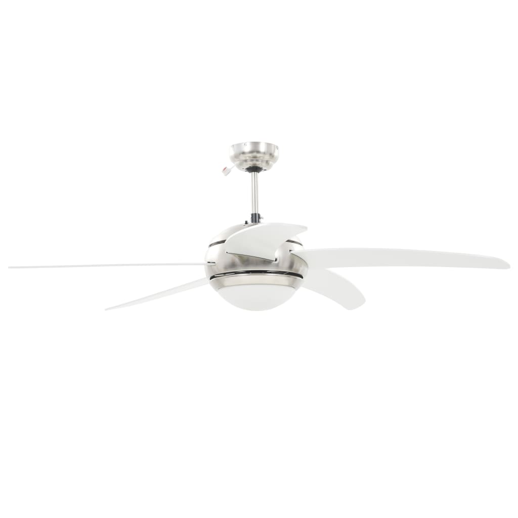 vidaXL Ukrasni stropni ventilator sa svjetlom 128 cm bijeli