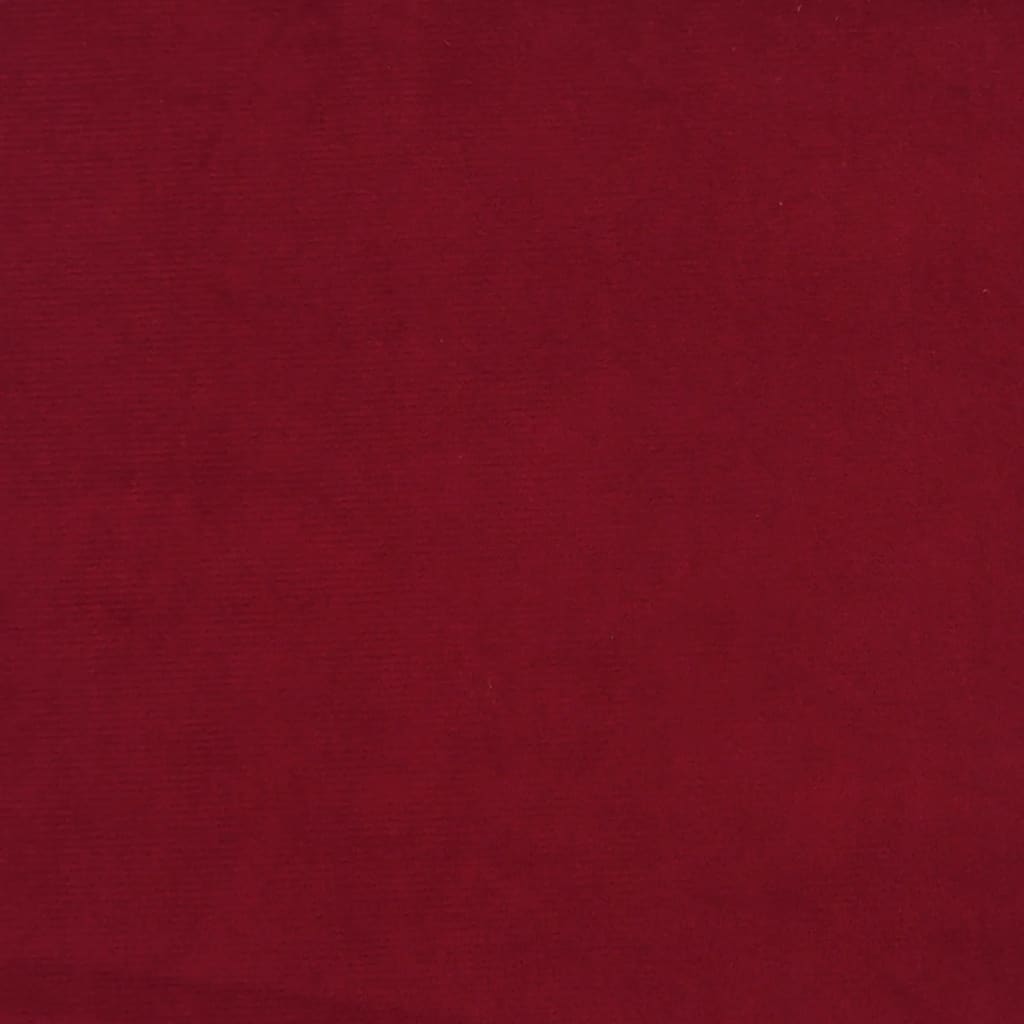 vidaXL Okretna uredska stolica crvena boja vina baršunasta