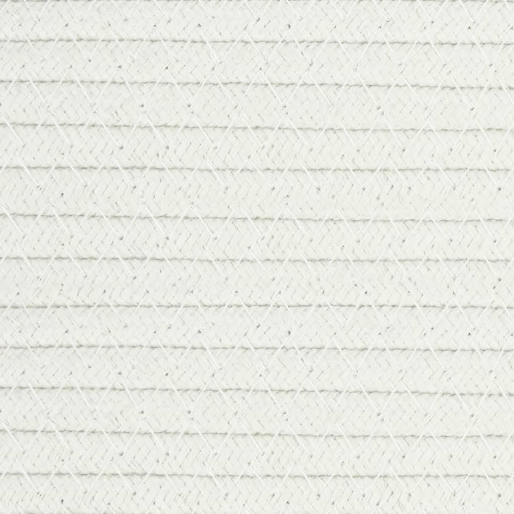 vidaXL Košara za rublje sivo-bijela Ø 60 x 36 cm pamučna