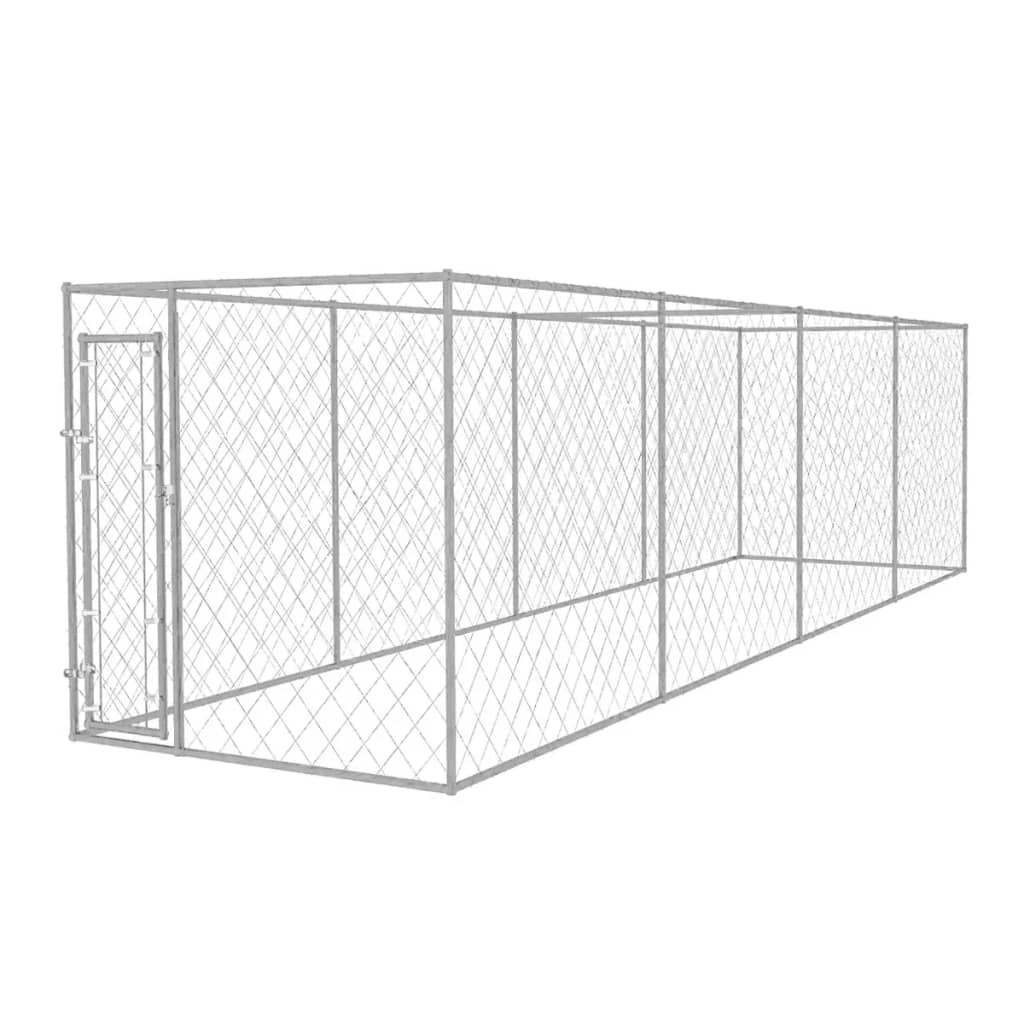 vidaXL Vanjski kavez za pse 8 x 2 x 2 m