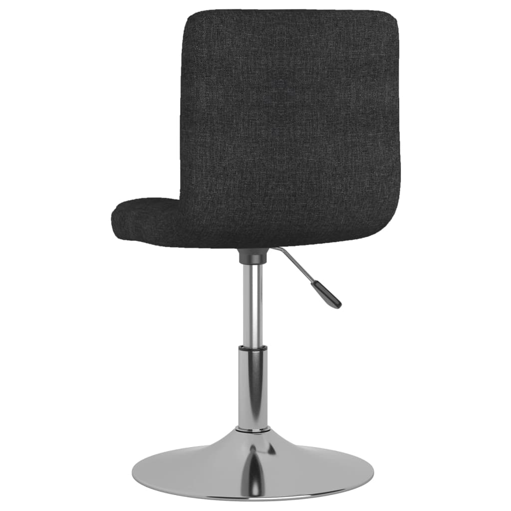 vidaXL Okretne blagovaonske stolice 6 kom crne od tkanine