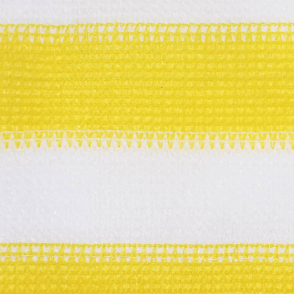 vidaXL Balkonski zastor žuto-bijeli 90 x 300 cm HDPE