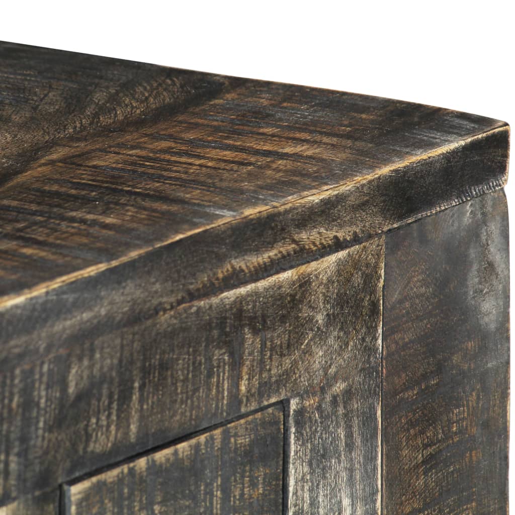vidaXL Radni stol crni 110 x 50 x 75 cm od masivnog drva manga