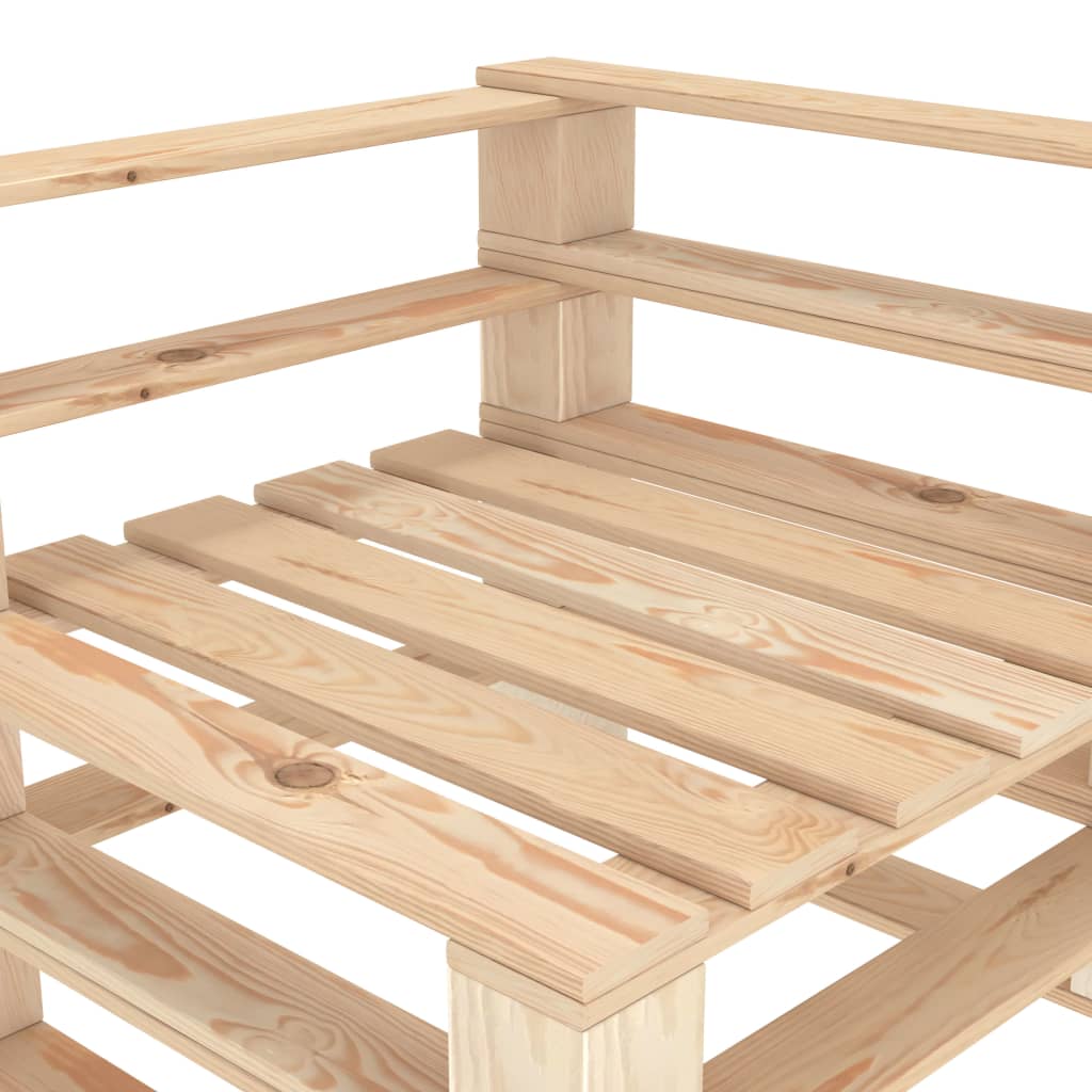 vidaXL Vrtna kutna sofa od paleta drvena
