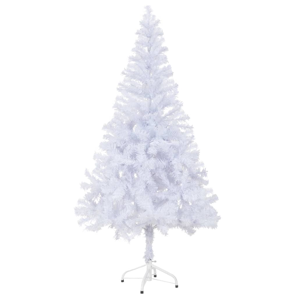 vidaXL Umjetno osvijetljeno božićno drvce s kuglicama 150 cm 380 grana