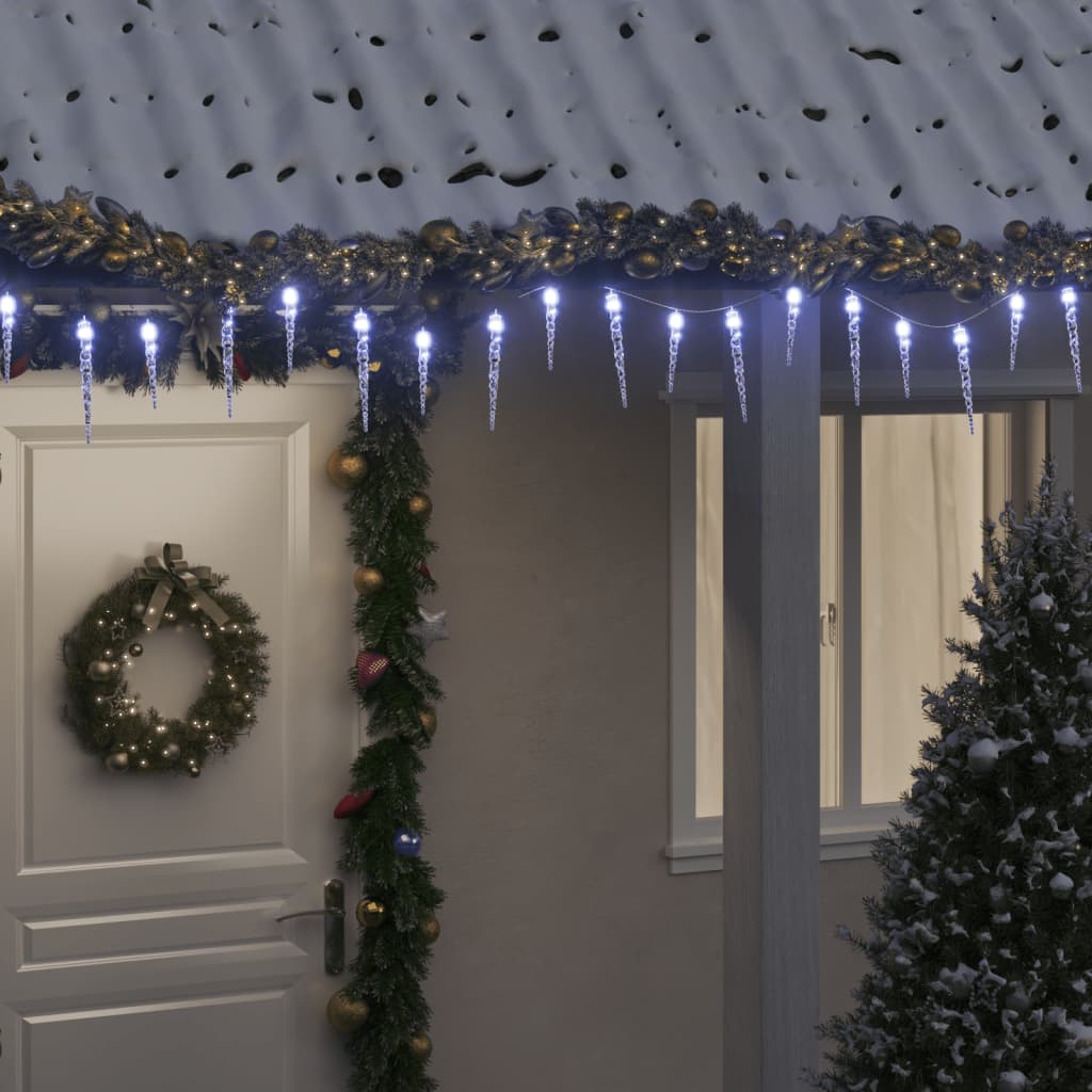 vidaXL Božićna svjetla sige 200 LED hladna bijela 20 m akrilna PVC