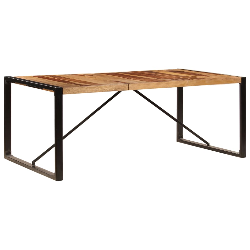 vidaXL Blagovaonski stol od masivnog drva šišama 200 x 100 x 75 cm