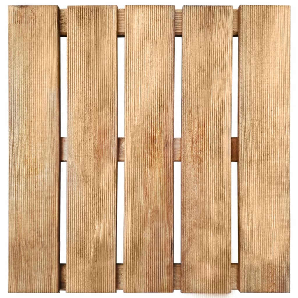 vidaXL Podne pločice 18 kom 50 x 50 cm drvene smeđe