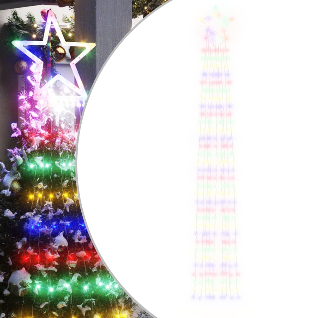 vidaXL Svjetlo za božićno drvce 320 LED šarene 375 cm