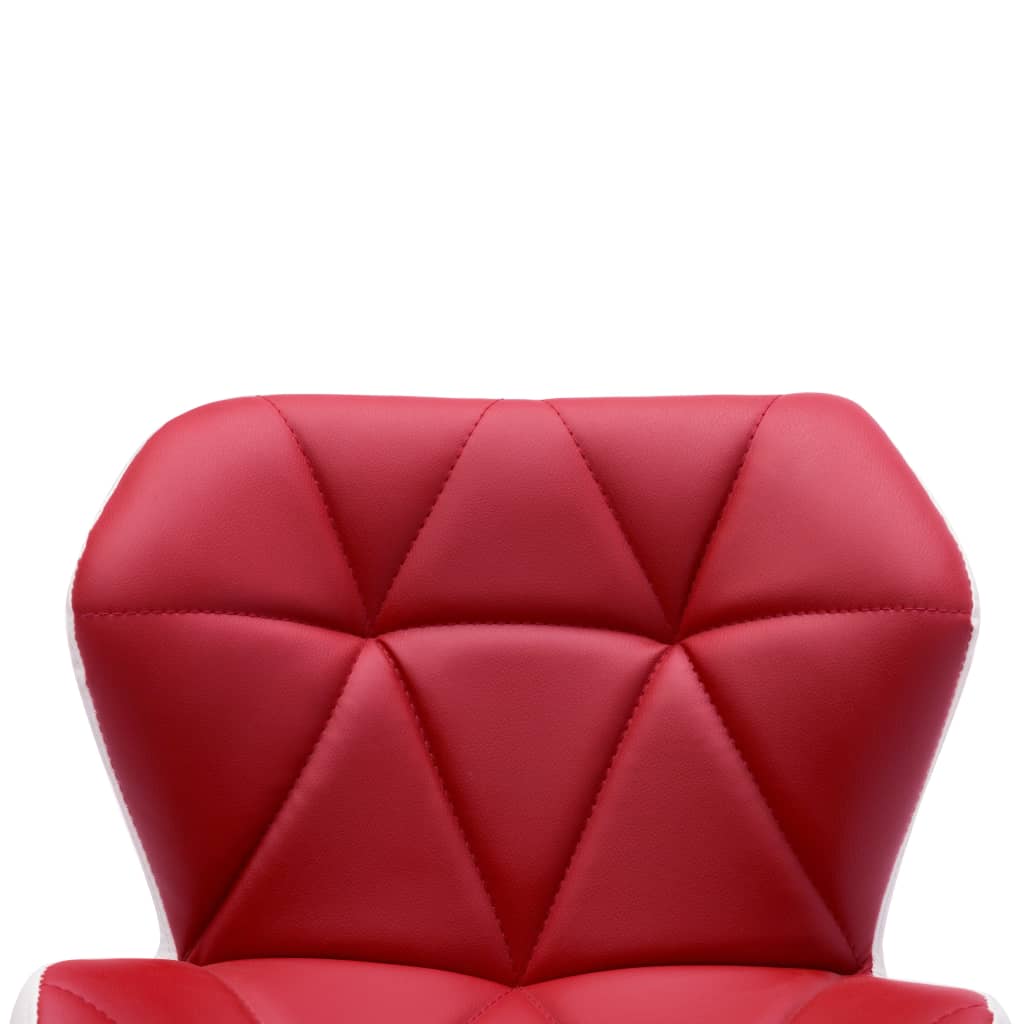 vidaXL Barski stolac od umjetne kože crvena boja vina