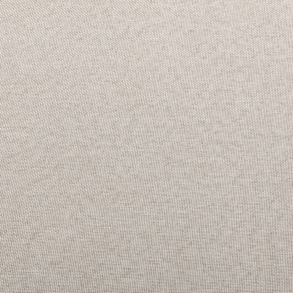 vidaXL Modularna srednja sofa s jastukom od tkanine krem