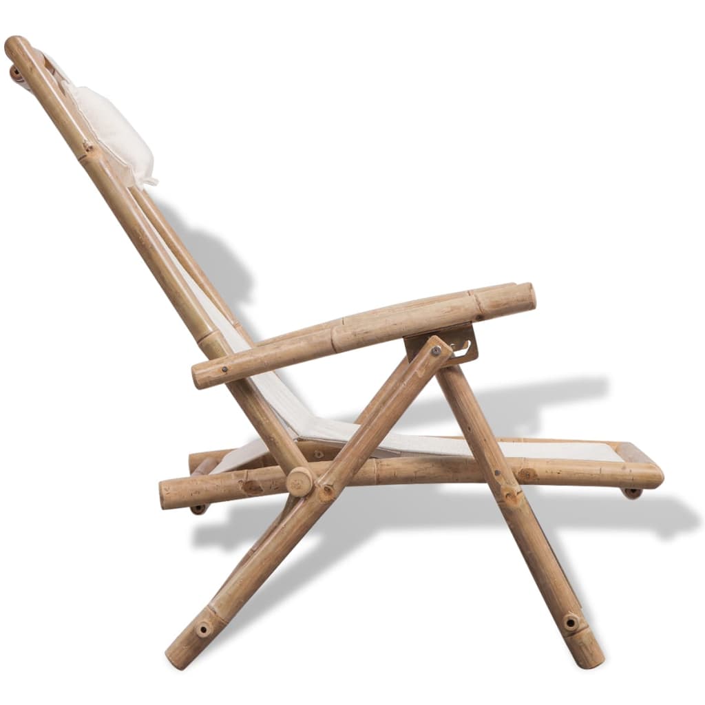 vidaXL Vrtna stolica od bambusa