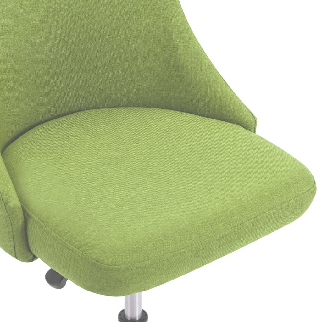 vidaXL Uredske stolice od tkanine s kotačima 2 kom zelene