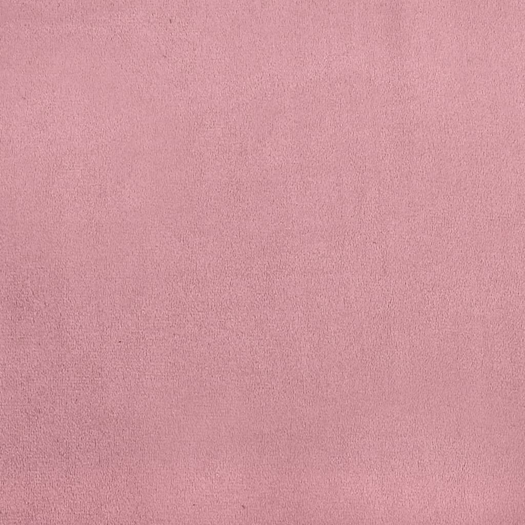 vidaXL Klupa ružičasta 108 x 79 x 79 cm baršunasta