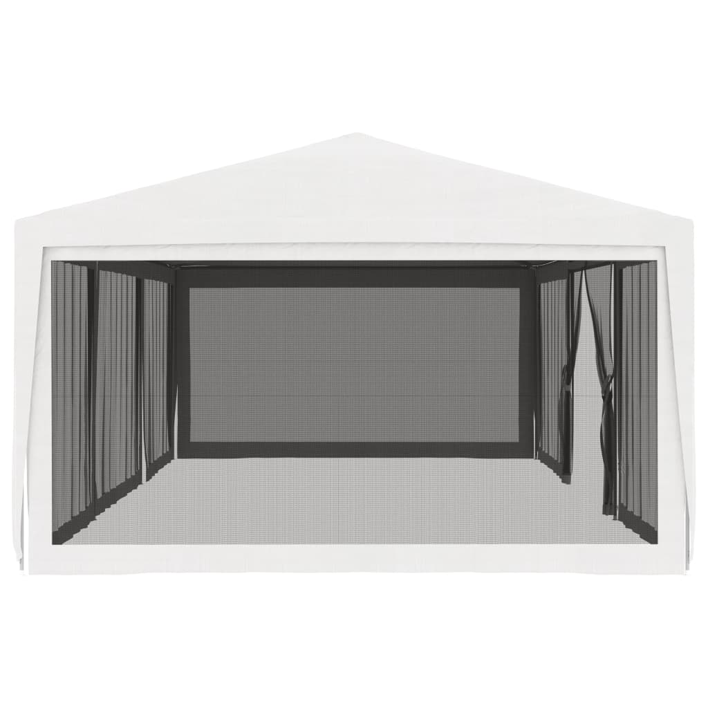 vidaXL Šator za zabave s 4 mrežasta bočna zida 4 x 9 m bijeli