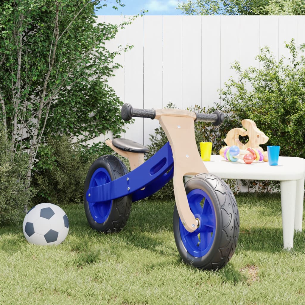vidaXL Dječji bicikl za ravnotežu sa zračnim gumama plavi