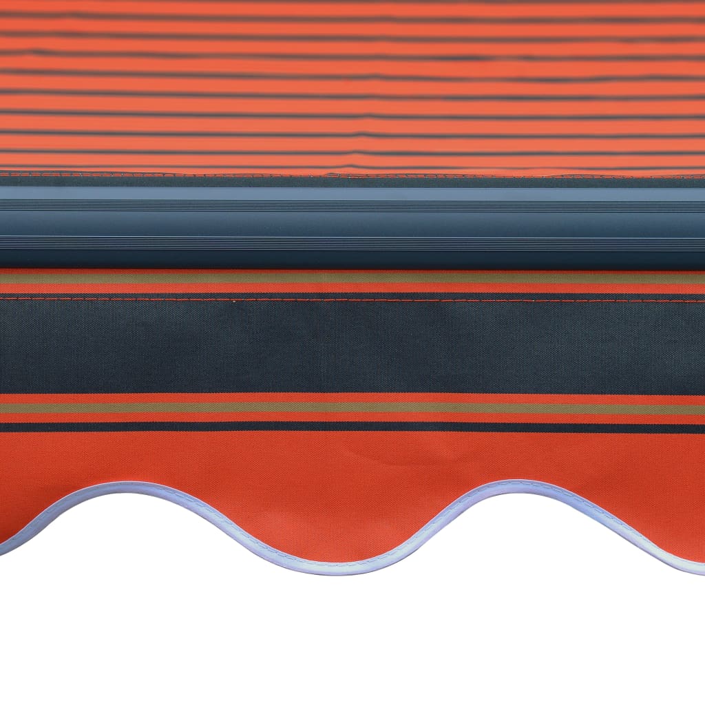 vidaXL Tenda na uvlačenje s LED svjetlom 400 x 300 cm narančasto-smeđa