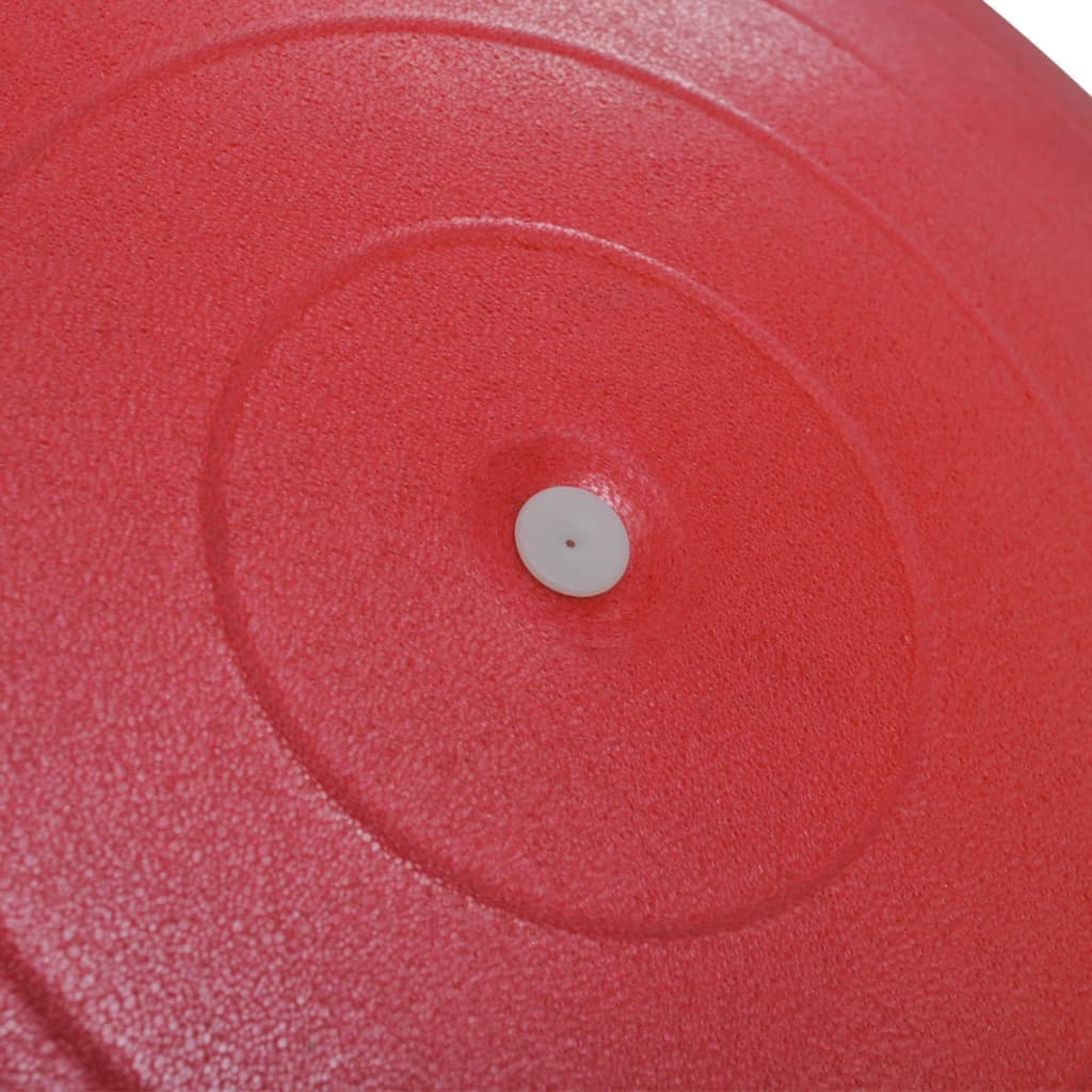 Gimnastička lopta za pilates pumpom, Crvena, 75 cm