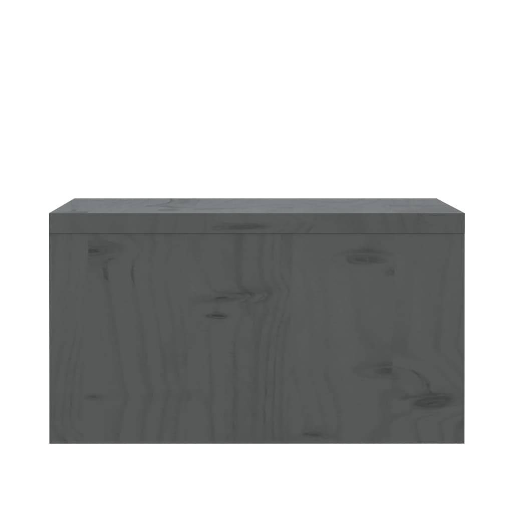 vidaXL Stalak za monitor sivi 50 x 27 x 15 cm od masivne borovine