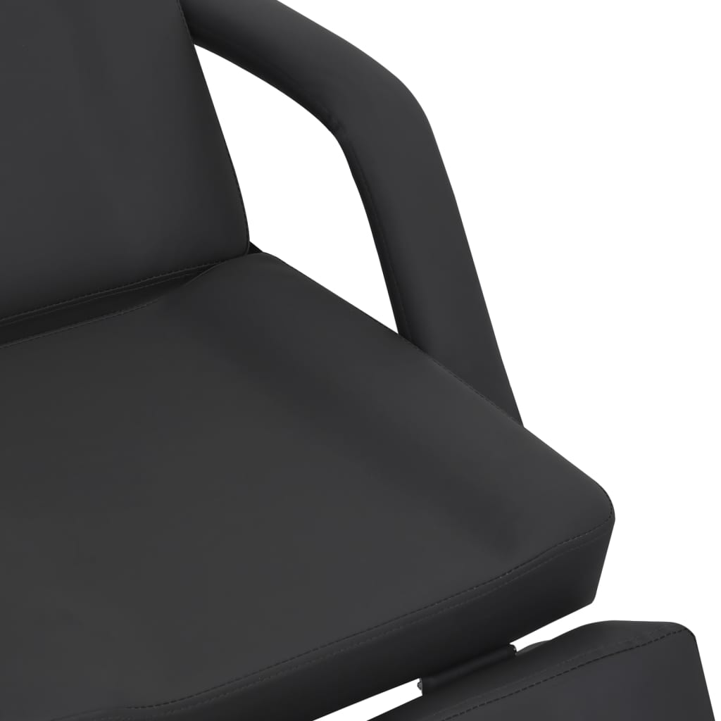 vidaXL Kozmetička stolica od umjetne kože crna 180 x 62 x 78 cm