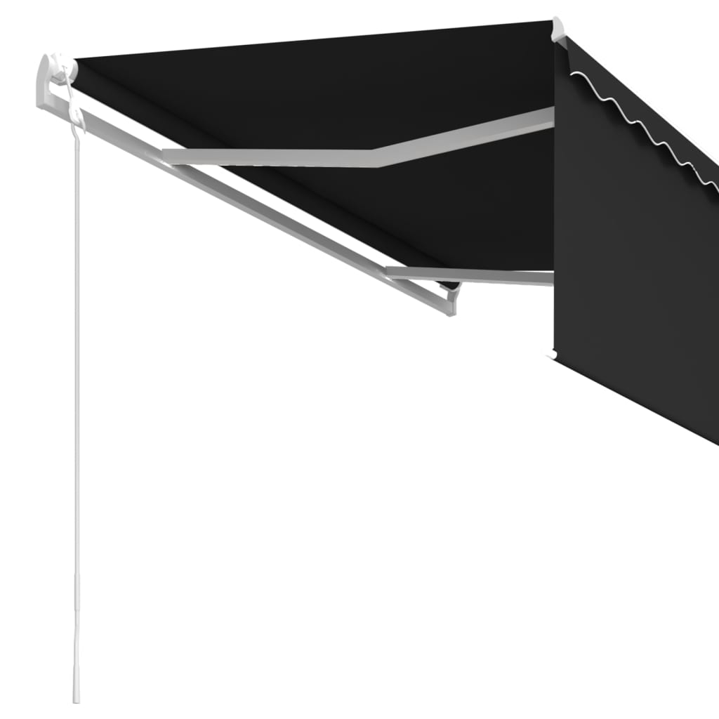 vidaXL Automatska tenda na uvlačenje s roletom 3 x 2,5 m antracit