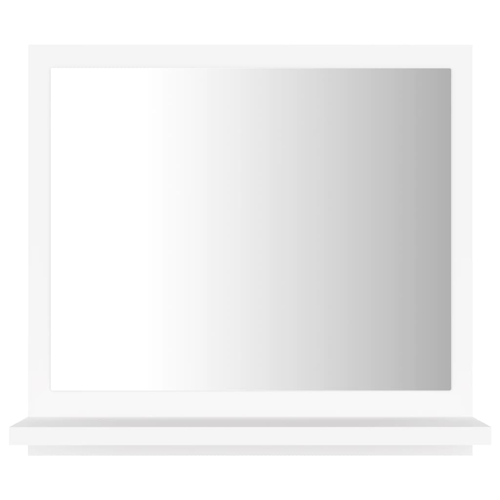 vidaXL Kupaonsko ogledalo bijelo 40 x 10,5 x 37 cm konstruirano drvo
