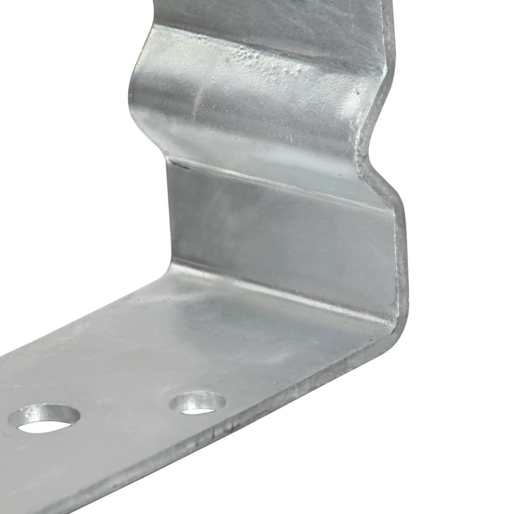 vidaXL Sidra za ogradu 6 kom srebrna 8 x 6 x 15 cm pocinčani čelik