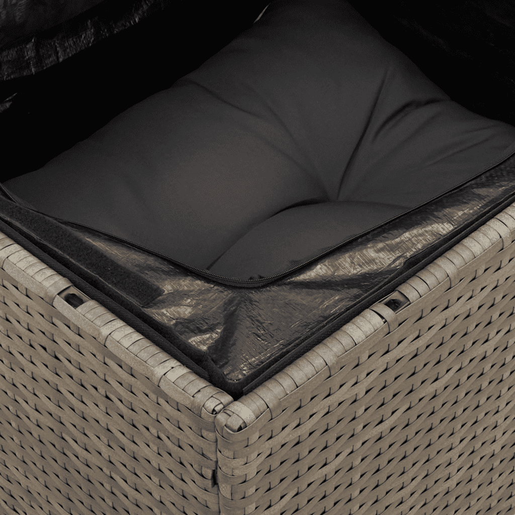 vidaXL 13-dijelni set vrtnih sofa od poliratana s jastucima sivi