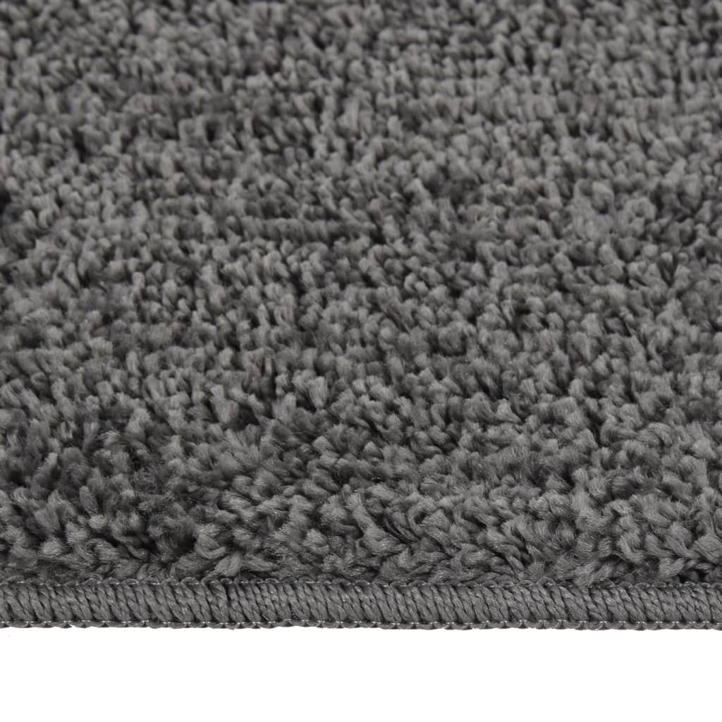 vidaXL Čupavi tepih tamnosivi 160 x 230 cm protuklizni