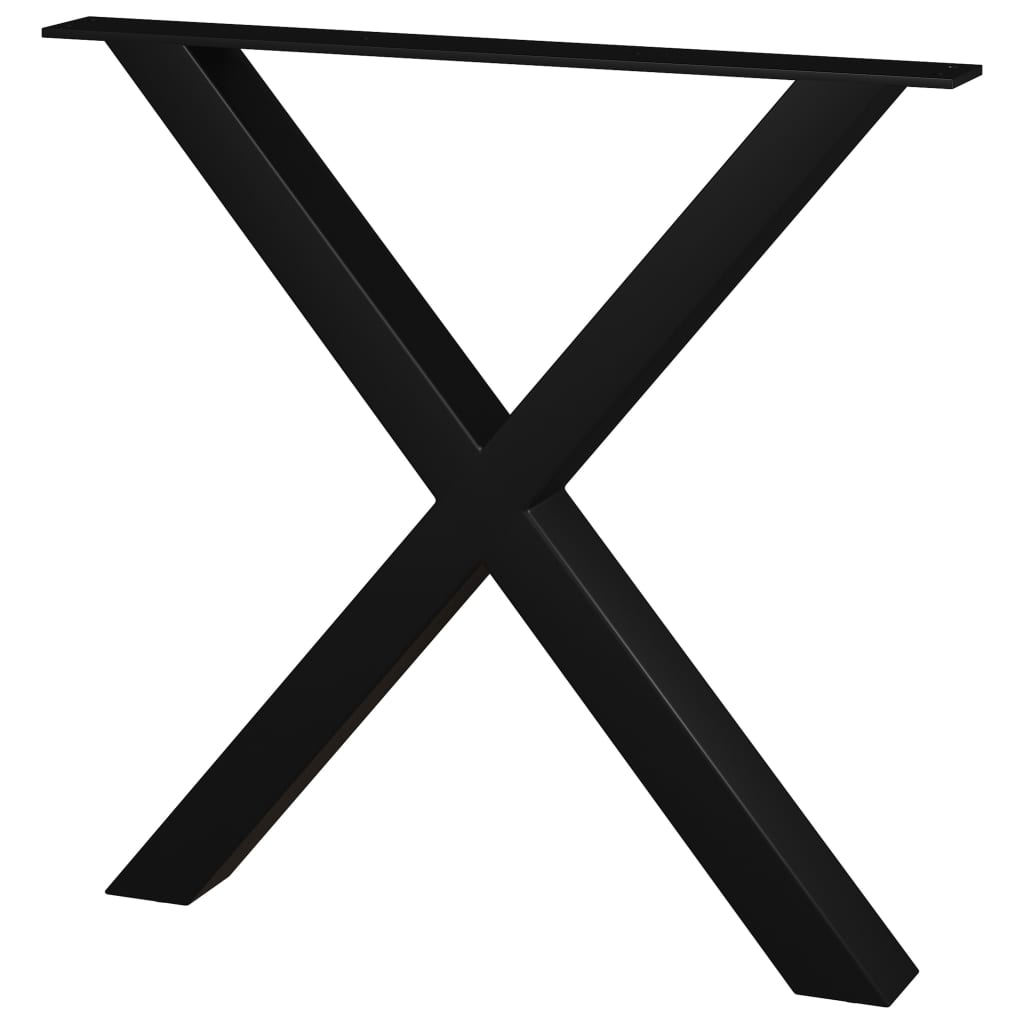 vidaXL Noge za blagovaonski stol 2 kom u obliku slova X 80 x 72 cm