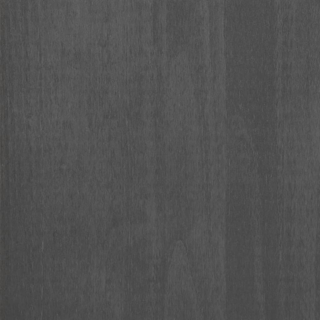 vidaXL Komoda HAMAR tamnosiva 90 x 40 x 80 cm od masivne borovine